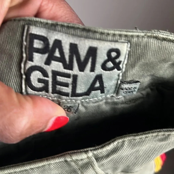 Pam & Gela Side Stripe Pants Militia - Picture 10 of 13